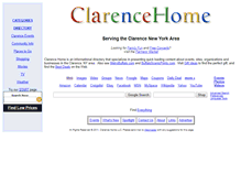 Tablet Screenshot of clarencehome.com